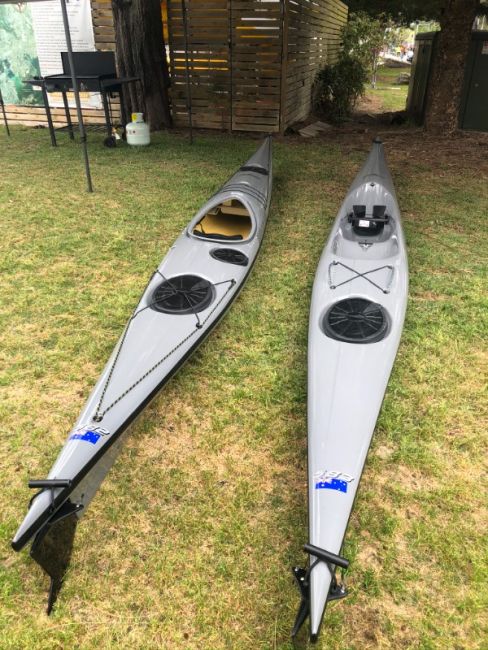 Kayaks Mirage 582 + Mirage 583 - Kevlar IRT Sea Kayaks Matching Pair